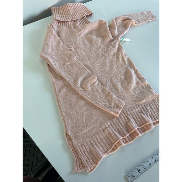 BP Sweater Womens XX Small Pink Adobe Longline Turtleneck Tunic‎ Cozy Knit - Picture 8 of 9
